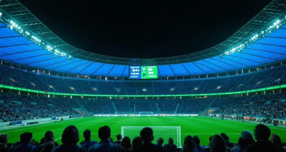 世界杯比赛现场与记分牌示意图