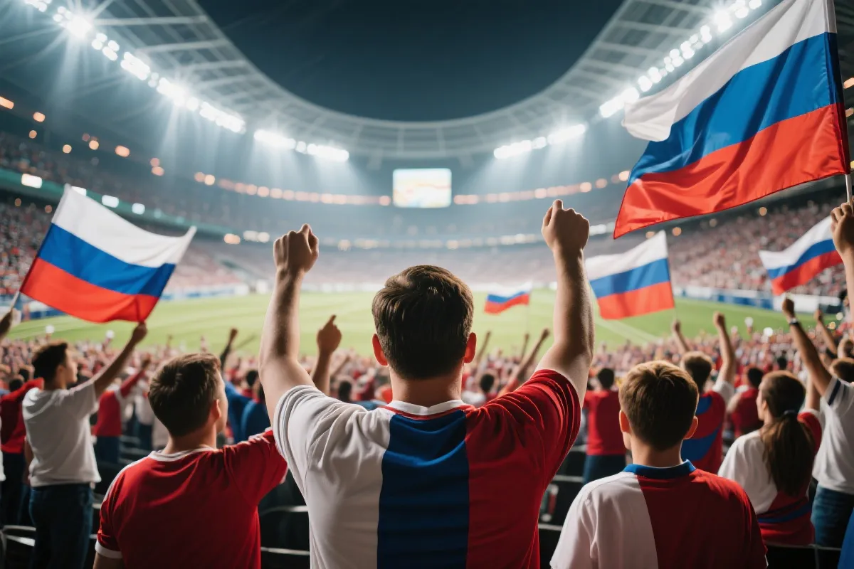 世界杯球队与球迷氛围示意图